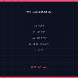 VPS Dedicated 32
